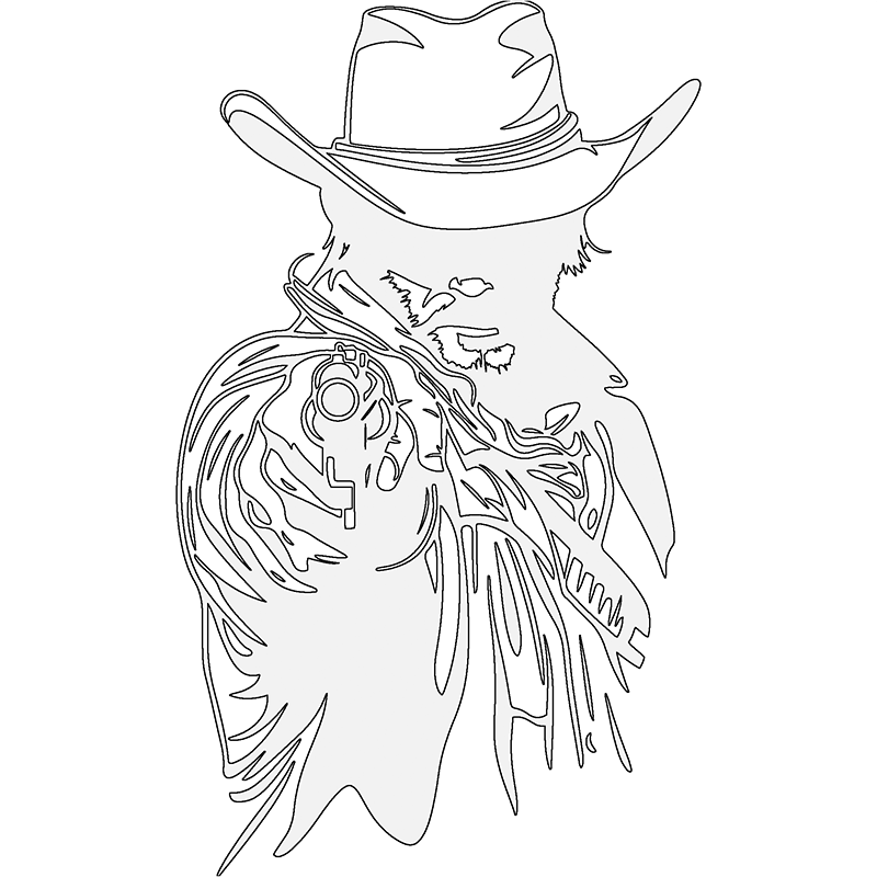 Monochrome reveal example – stage one
